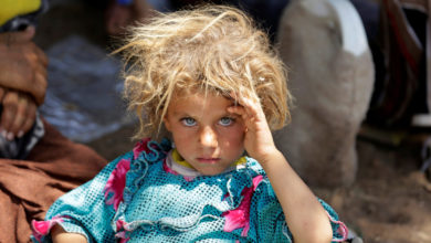 طفلة أيزيدية عراقية