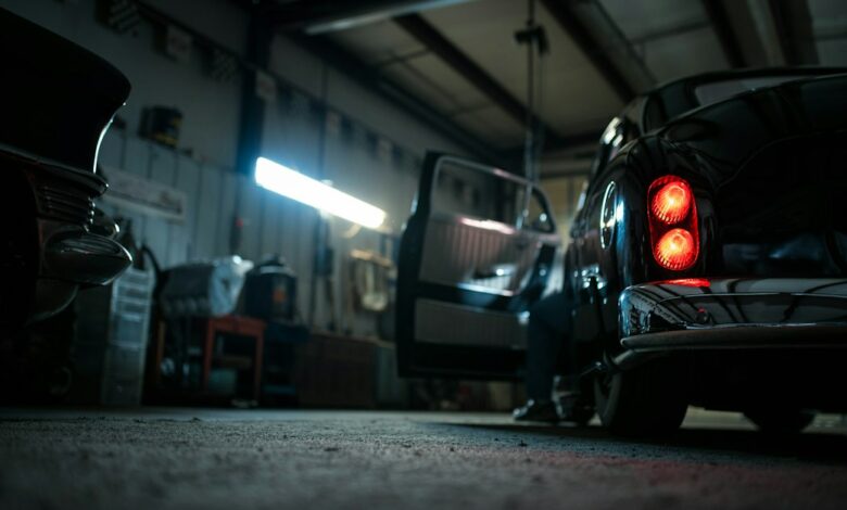Car garage vehicles illustrative