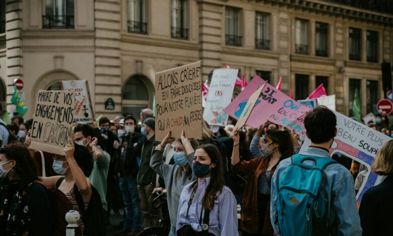 احتجاج طلابي في فرنسا - صورة تعبيرية