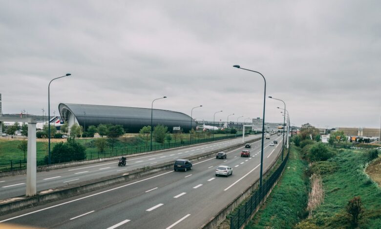 French motorway traffic illustrative