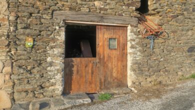 French countryside barn illustrative