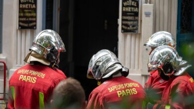 French firefighter illustrative