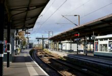 Train station platforms France illustrative