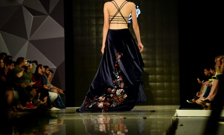 Fashion runway illustrative