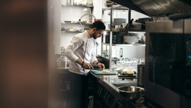 professional restaurant kitchen