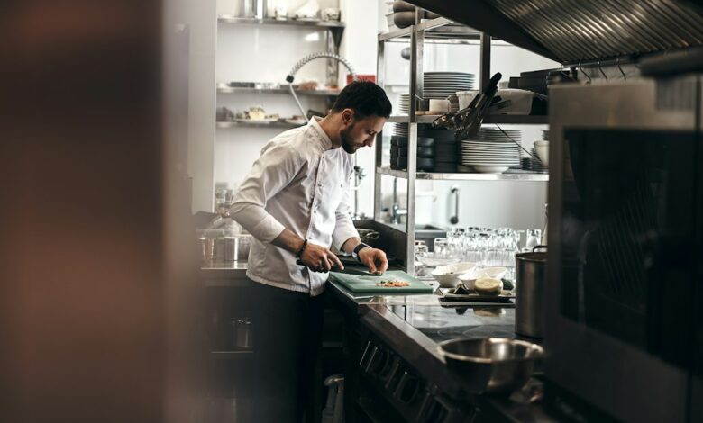 professional restaurant kitchen