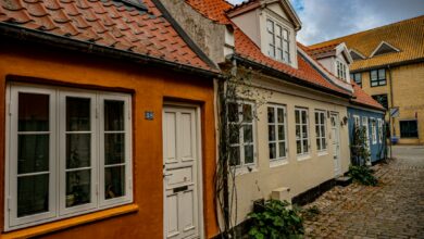 residential street house Denmark