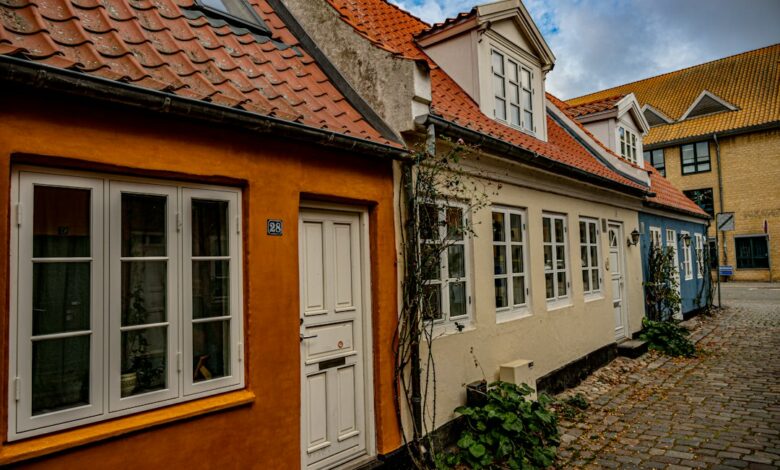 residential street house Denmark