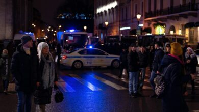 صورة توضيحية لشارع فرنسي، وليست من موقع حادث سيارة الشرطة