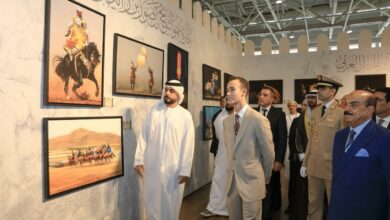 ولي عهد المغرب في معرض جائزة منصور بن زايد لتصوير الخيل العربي