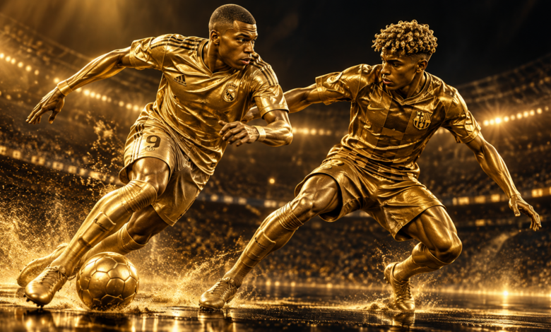 تصميم مبابي ولامين يامال وجهاً لوجه في كلاسيكو برشلونة وريال مدريد