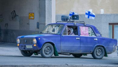 سيارة شرطة في فنلندا - صورة تعبيرية