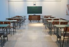 قاعة دراسية فارغة - صورة توضيحية