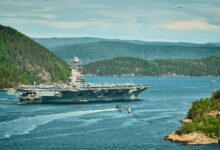 us aircraft carrier iran buildup 2026