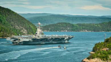 us aircraft carrier iran buildup 2026