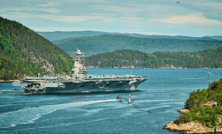 us aircraft carrier iran buildup 2026